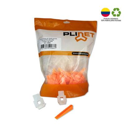 Kit sistema de nivelación de pisos y paredes básico, incluye soportes y cuñas. Marca: PLINET